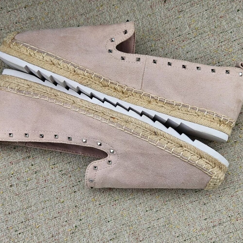 Marc Fisher Women shoes Loafer Slip On Light pink Suede fabric Size US 9.5 - Picture 9 of 11